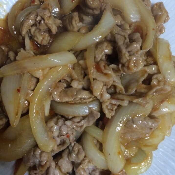 豚と玉ねぎの生姜焼き